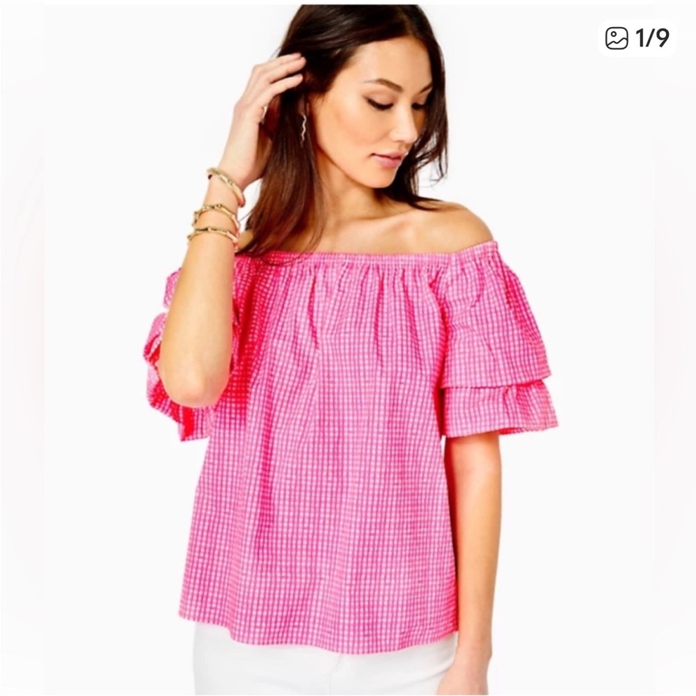 🆕 LILLY PULITZER FRANKEE OFF SHOULDER TOP